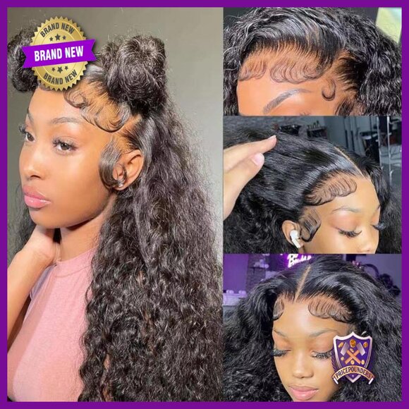 13x4 Deep Wave Lace Front Wig, 180 Density, Brazilian Virgin Human Hair main image 6